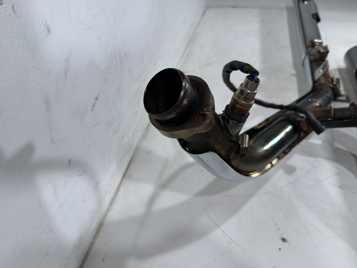 07 Harley Dyna Super Glide Exhaust Header Pipes Muffler Vance & Hines NO Bracket