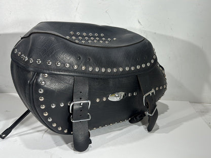 2004 Harley Softail FLSTC Heritage Classic OEM Rear Left Right Saddlebags Luggage Leather