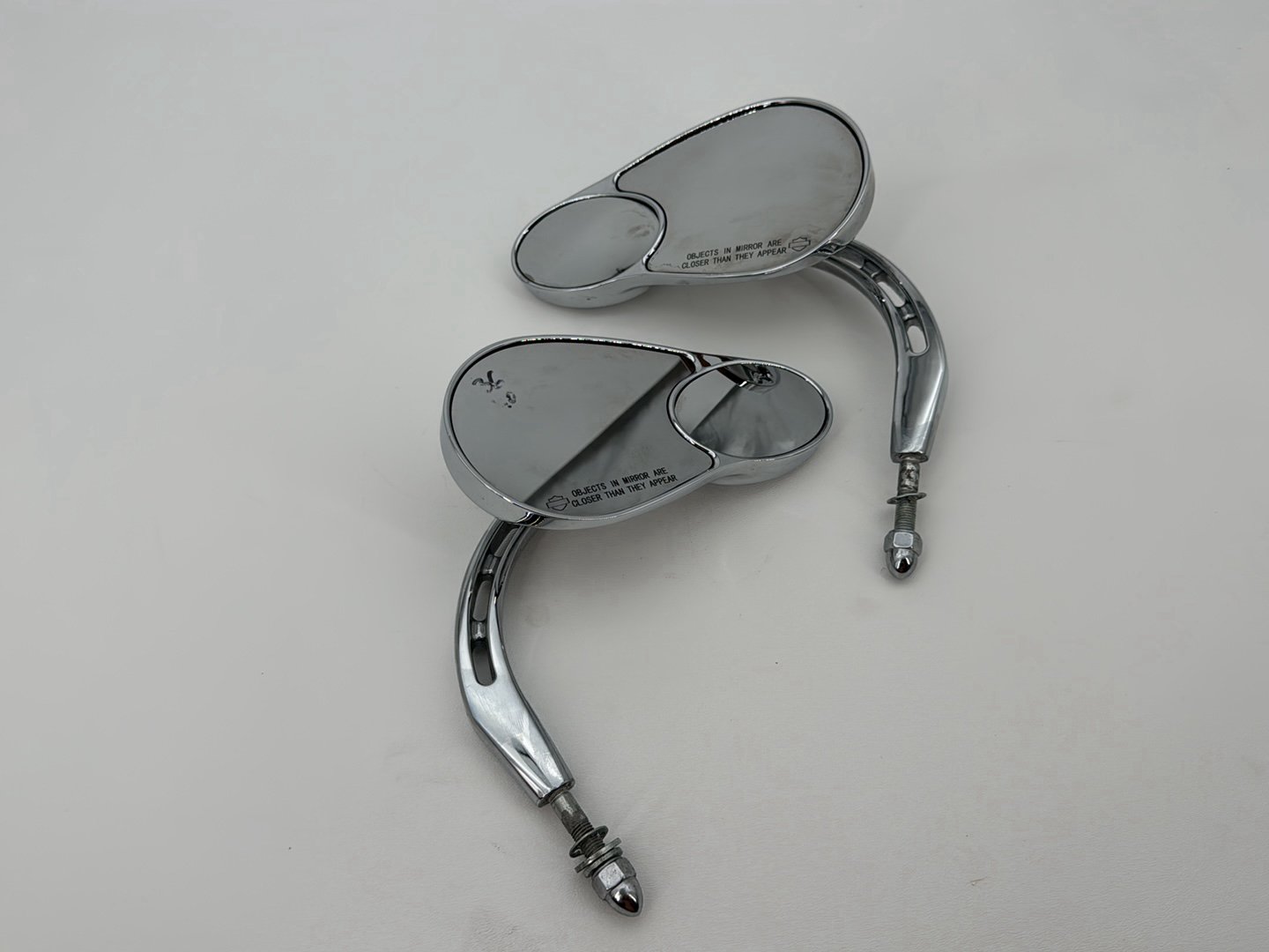 2007 Harley Softail Heritage Classic FLSTC OEM Left Right Rear View Mirror
