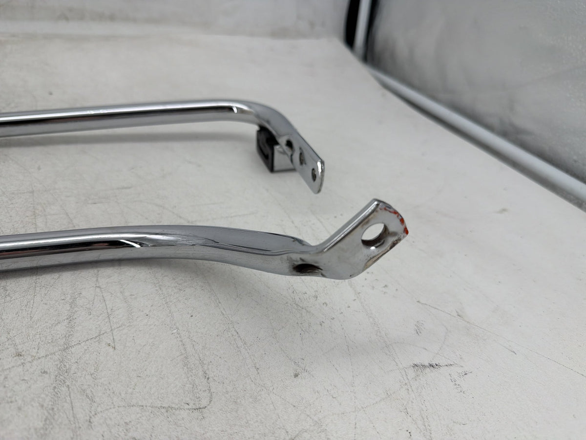 04 Harley Electra Glide CVO Eagle OEM Rear Left Right Saddlebag Guard Rails Bar