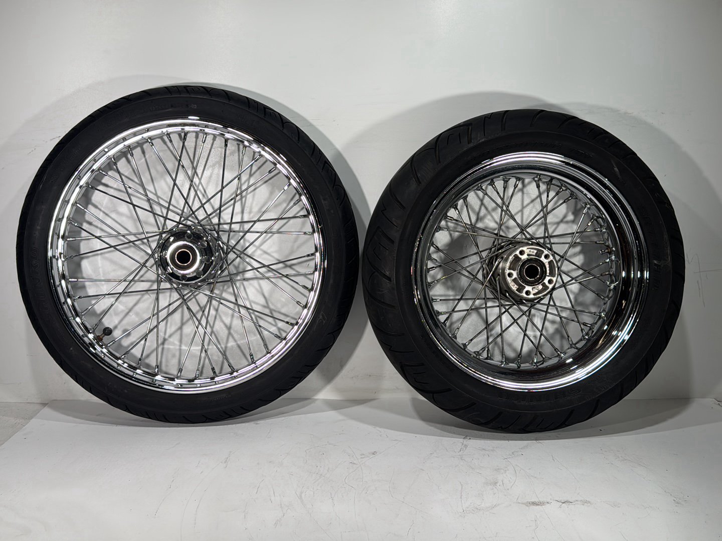 2006 Harley Dyna FXDWGI Wide Glide OEM Front Rear Wheel Rim Tire Spoked