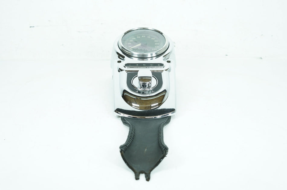 1999 - 2006 Harley-Davidson Dyna Wide Glide Fuel Tank Dash Console Speedometer NOKey 71211-04A