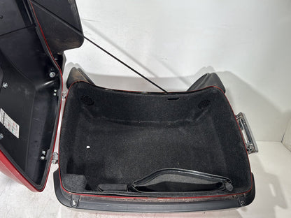 2008 - 2016 Harley-Davidson Touring Electra Glide Ultra Pass Backrest Tour Pak Luggage NOKey w/ Audio Left Right Rear Sound Speakers