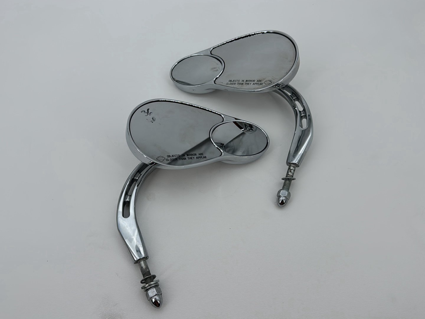 2007 Harley Softail Heritage Classic FLSTC OEM Left Right Rear View Mirror