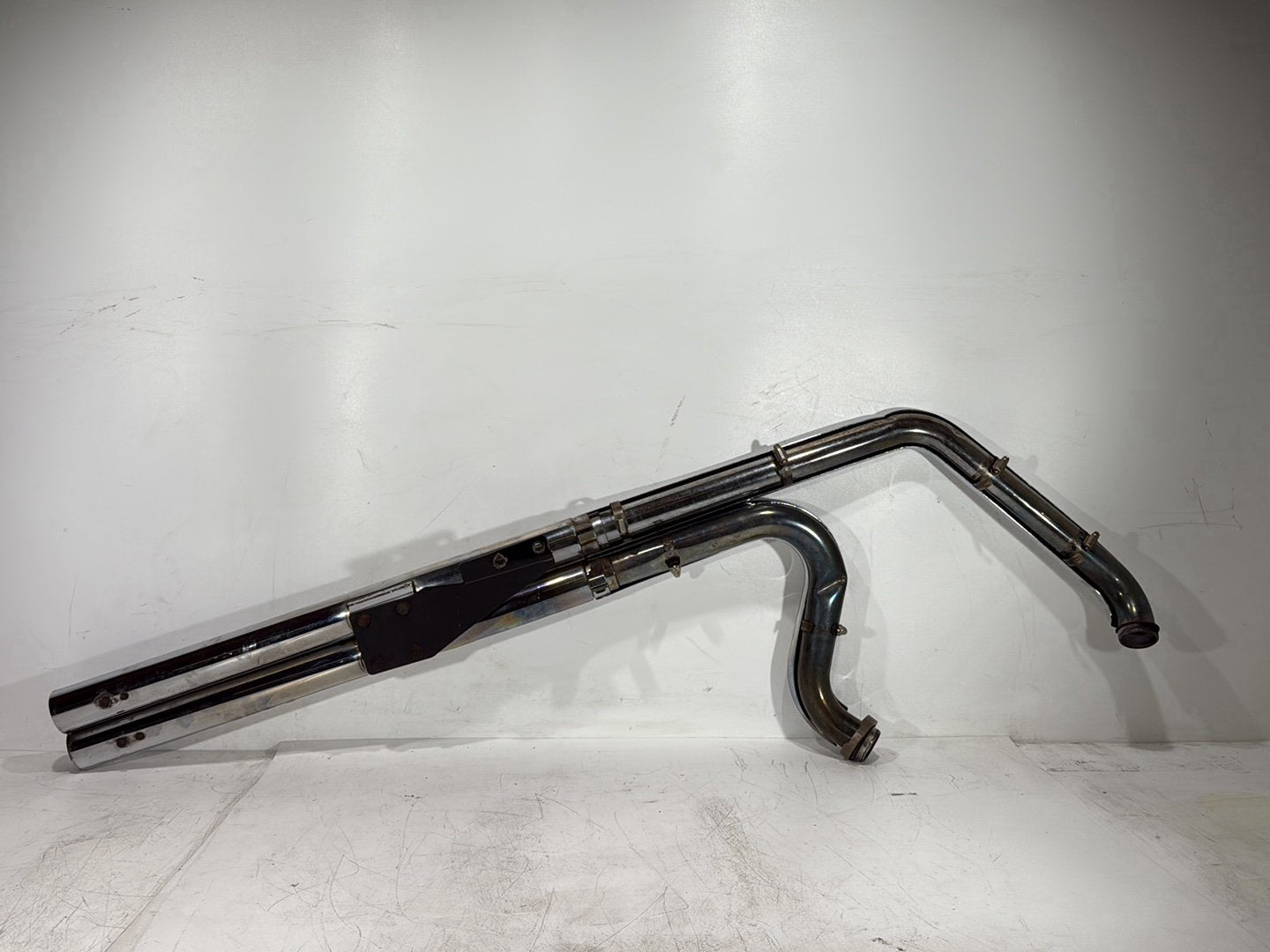 2006 Harley Softail FLSTCI Heritage Classic OEM Exhaust Header Pipes Muffler