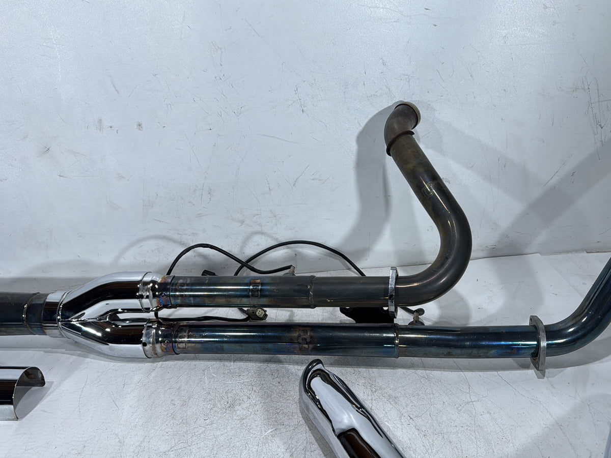 10 Harley Street Glide Touring FLHX Exhaust Header Pipes Muffler Vance & Hines