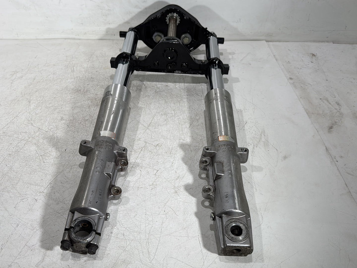 10 Harley Electra Glide Touring Front Triple Tree Set & LH RH Fork Legs Sliders