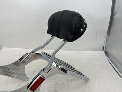 2007 Harley Softail Heritage Classic FLSTC OEM Rear Sissy Bar w/ Backrest Cushion Pad