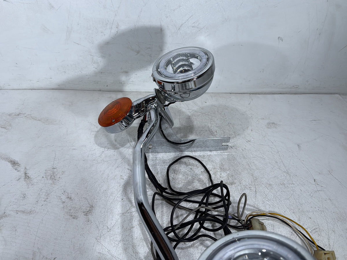 1992 Harley Electra Glide Touring OEM Front Turn Signal Indicators Aux Light Bar