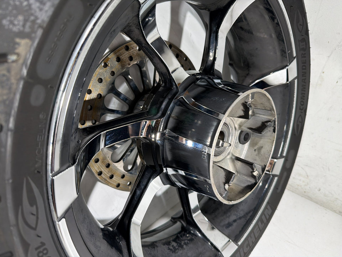 2010 Harley Street Glide Touring FLHX OEM Front & Rear Wheel Rim Tire 18" 18"