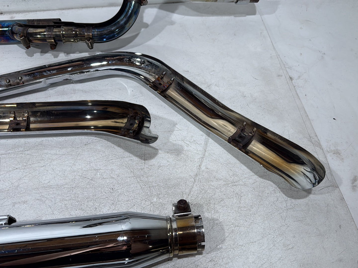 2006 Harley Dyna Super Glide FXDI OEM Exhaust Header Pipes Muffler