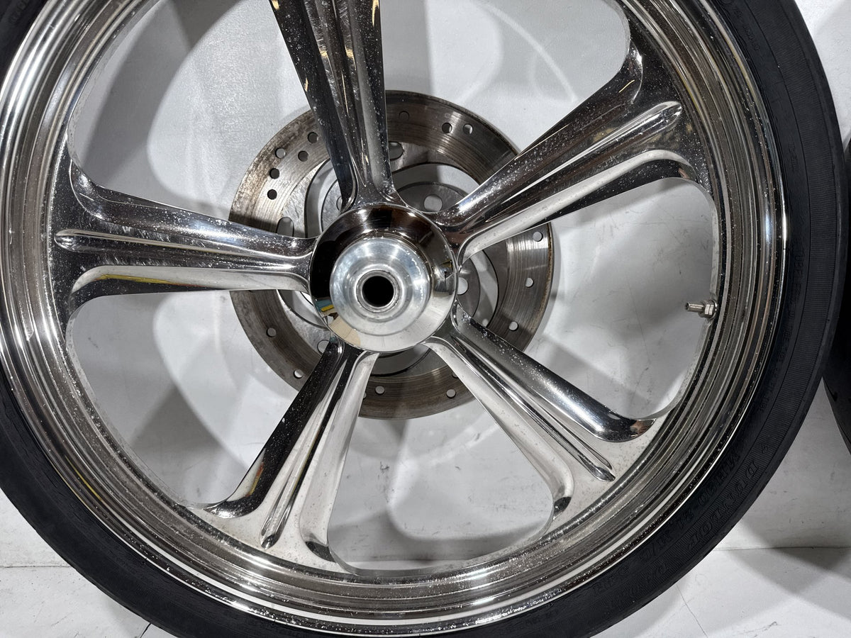2001 Harley Softail Standard Front Rear Wheel Rim Tire MH90/21 130/90-16 16" 21"