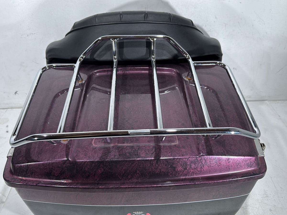1990 Harley Electra Glide Touring Sport OEM Pass Backrest Tour Pak Luggage NOKey