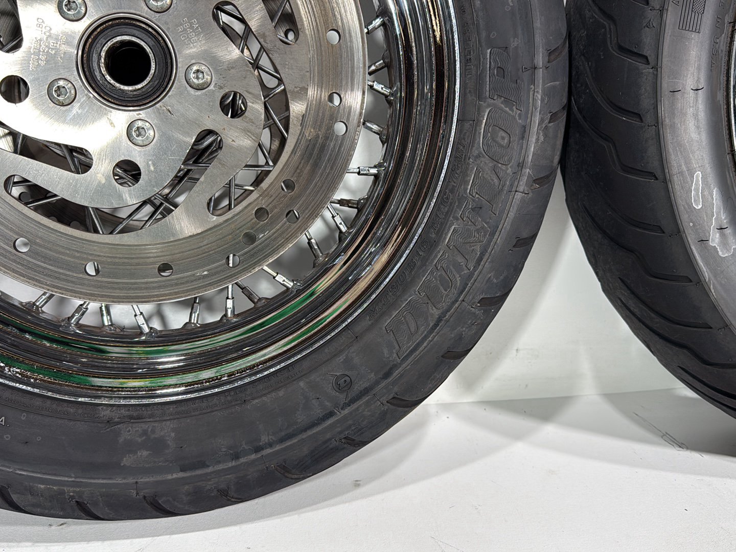 2005 Harley Touring FLHRCI Road King Classic OEM Front Rear Wheel Rim Tire Spoked