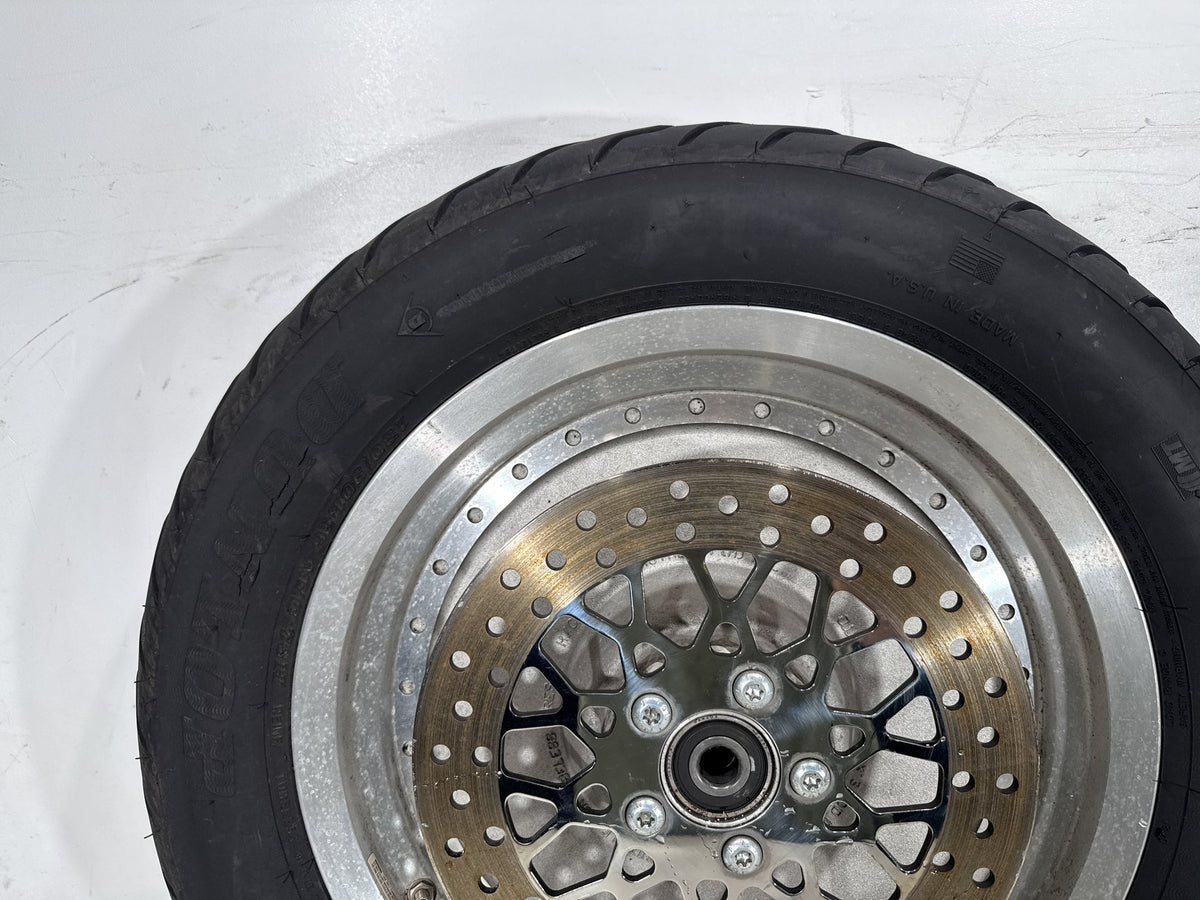 2002 Harley Heritage Softail Classic FLSTC OEM Front & Rear Wheel Rim Tire 16"