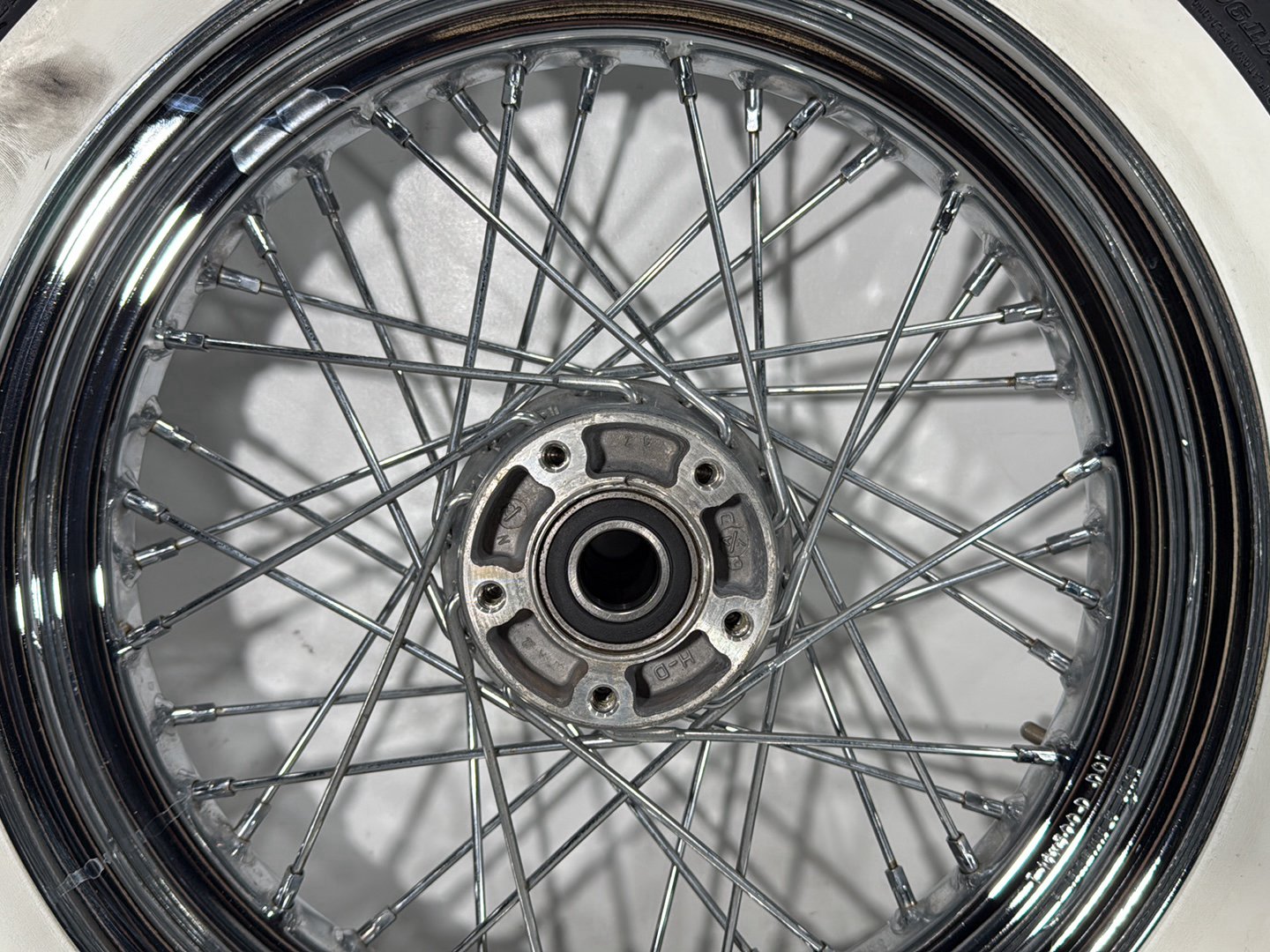 2008 Harley Softail Deluxe FLSTN OEM Front Rear Wheel Rim Tire Spoked