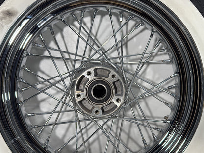 2008 Harley Softail Deluxe FLSTN OEM Front Rear Wheel Rim Tire Spoked