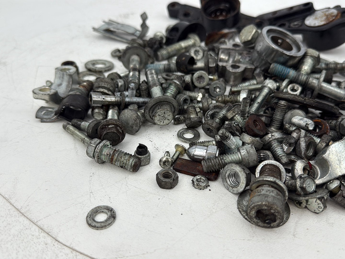 2007 - 2012 Harley-Davidson Touring Electra Glide Ultra Hardware Bolts Nuts & Brackets w/ Left Right Swingarm Fork Brackets