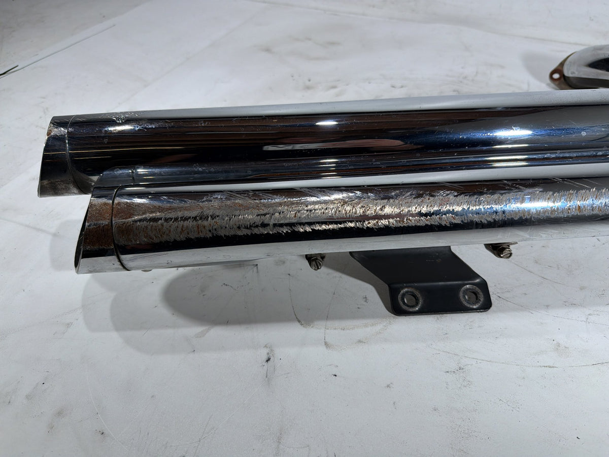 2006 Harley Softail Deuce FXSTDI OEM Exhaust Header Pipes Vance & Hines