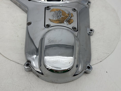 95 Harley Touring Electra Glide Classic Outer Primary Clutch Cover Golden Eagle