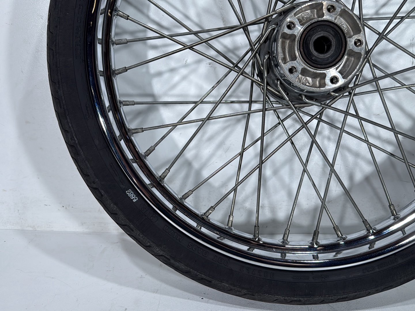 2000 Harley Dyna FXDWG Wide Glide OEM Front Wheel Rim Tire Spoked