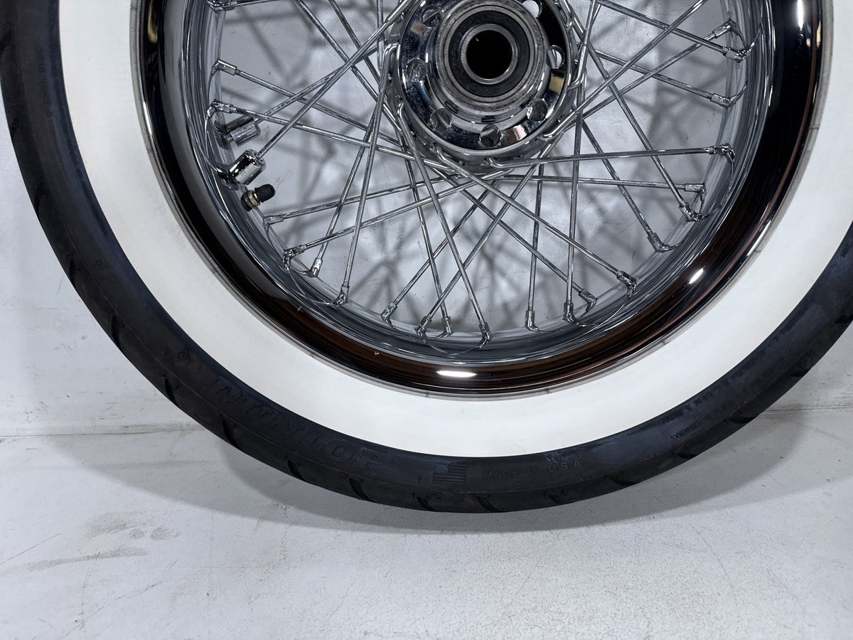2011 Harley Softail Deluxe FLSTN OEM Front Wheel Rim Tire Spoked MT90B16 16"