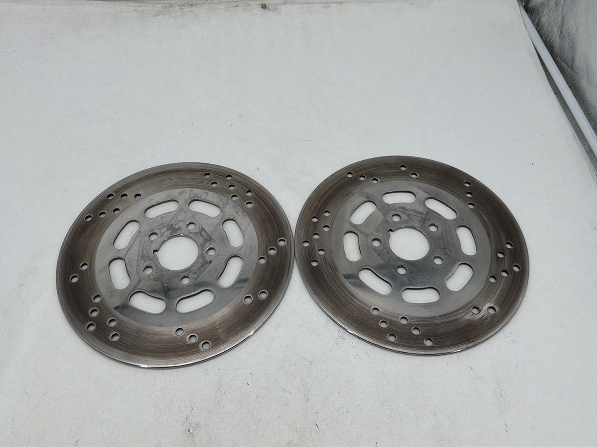 1990 Harley Electra Glide Touring Sport OEM Front Brake Rotors Disc Pair
