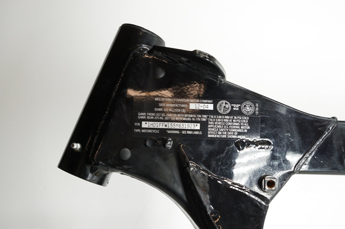 1999 - 2006 Harley-Davidson Touring Electra Glide Classic Body Main Frame Chassis SLVG 47900-02A