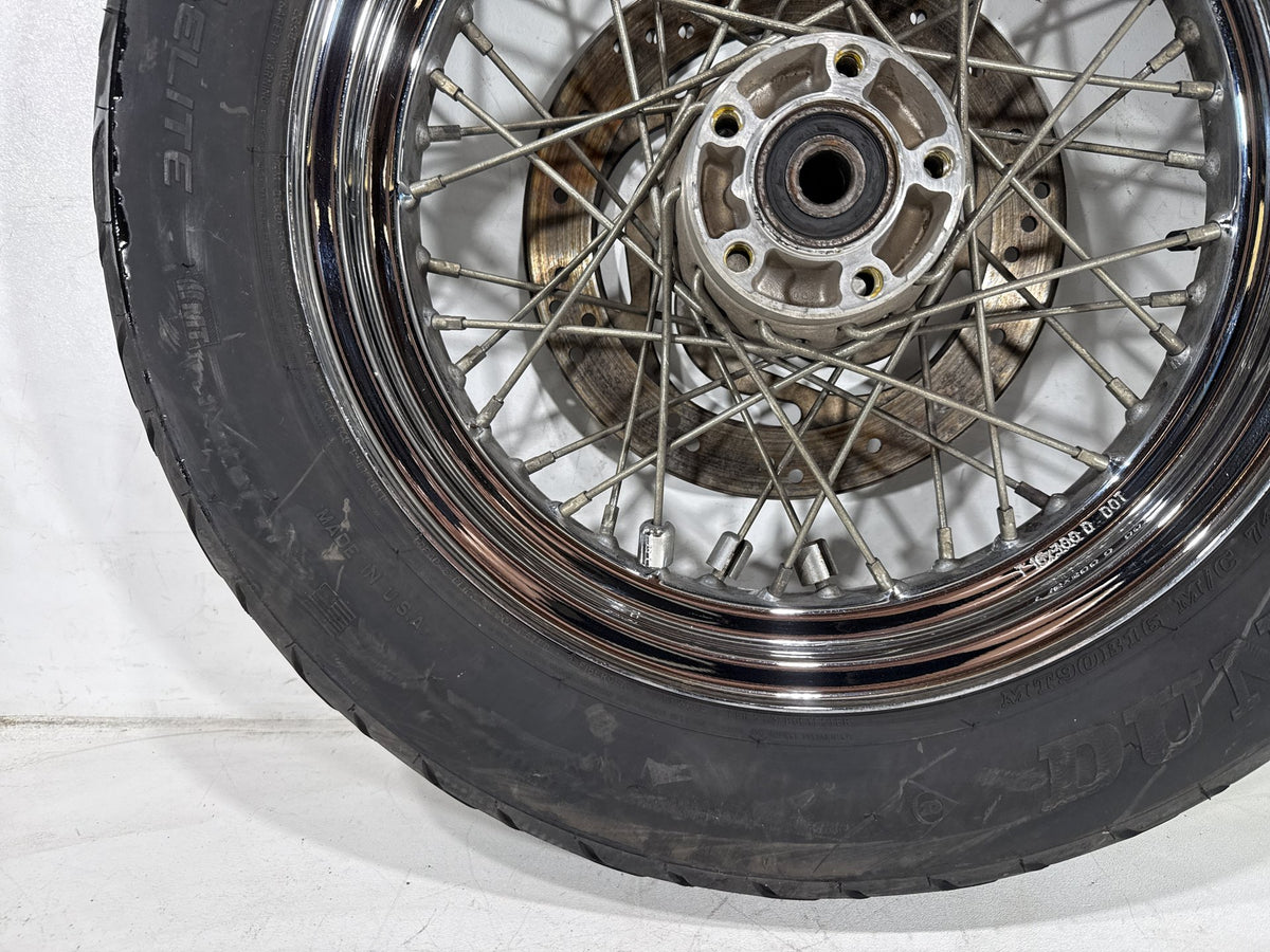 2001 Harley Heritage Softail Classic OEM Rear Wheel Rim Tire Spoked MT90B16 16"