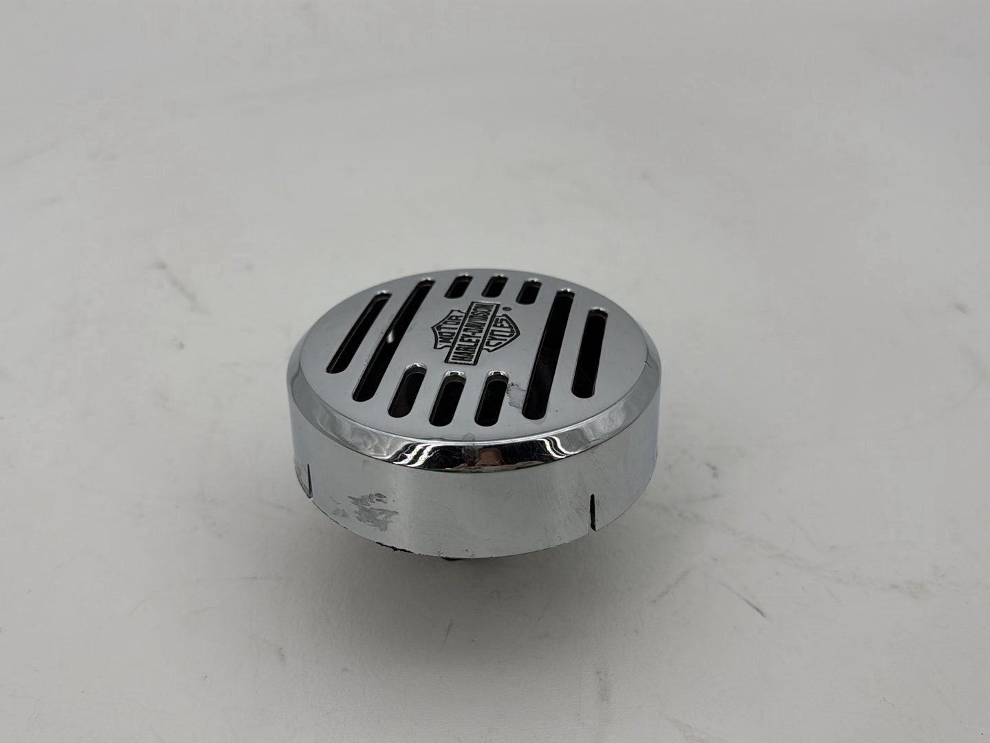 1993 Harley Sportster XLH883H Hugger 883 OEM Horn Signal Klaxon Chrome Cover