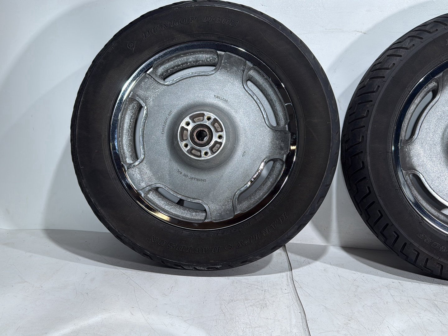2004 Harley Road King Touring Custom FLHRSI OEM Front & Rear Wheel Rim Tire