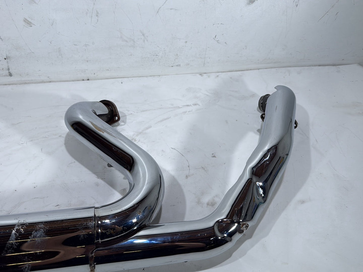2001 Harley Electra Glide Touring Exhaust Header Pipe 2 into 1 NO Bracket BENT