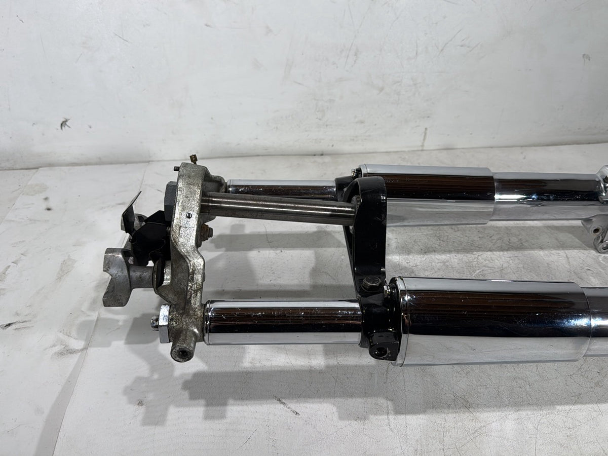 1990 Harley Electra Glide Touring Sport Front Triple Tree Set & LH RH Fork Legs Sliders