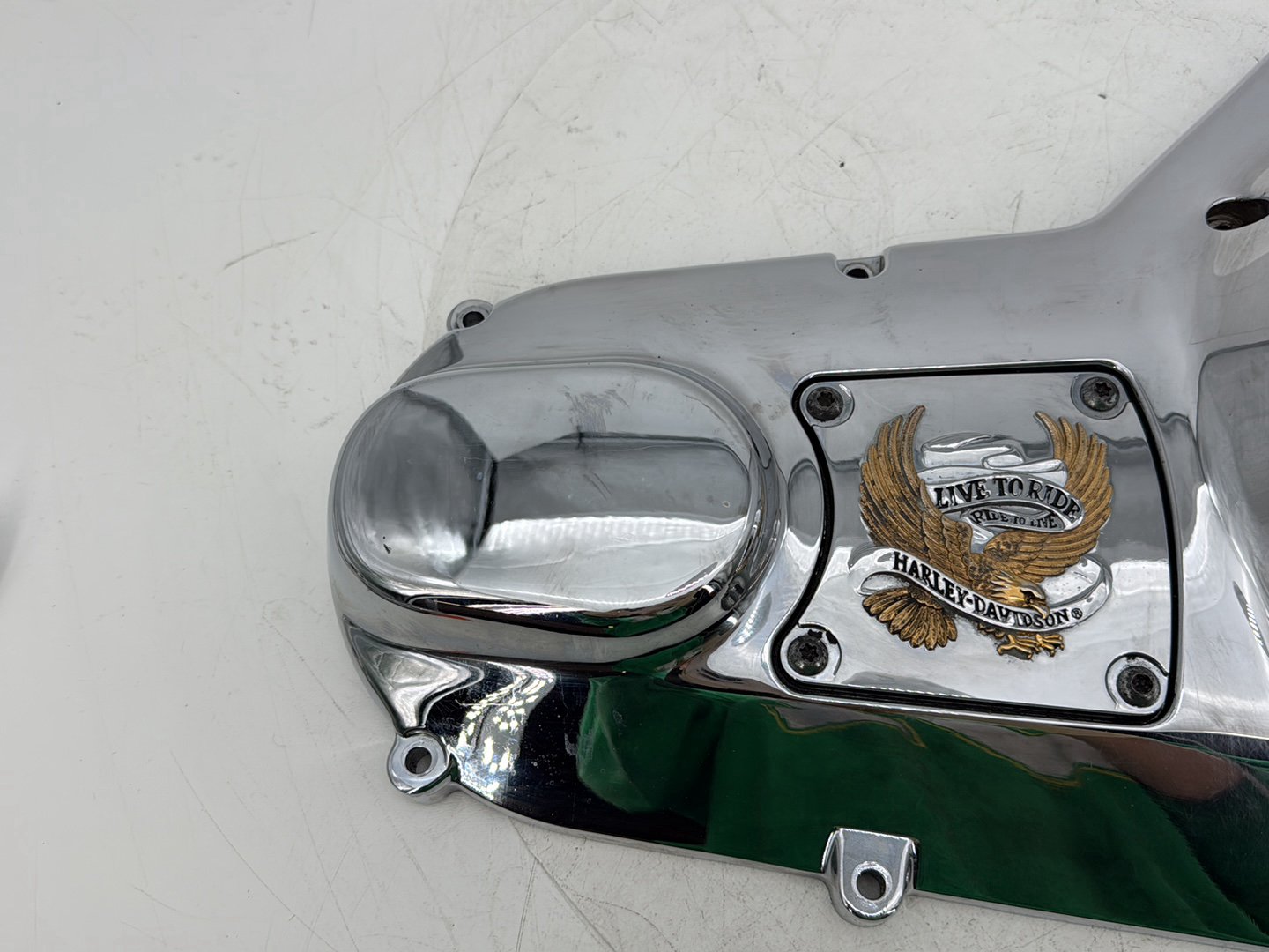 95 Harley Touring Electra Glide Classic Outer Primary Clutch Cover Golden Eagle