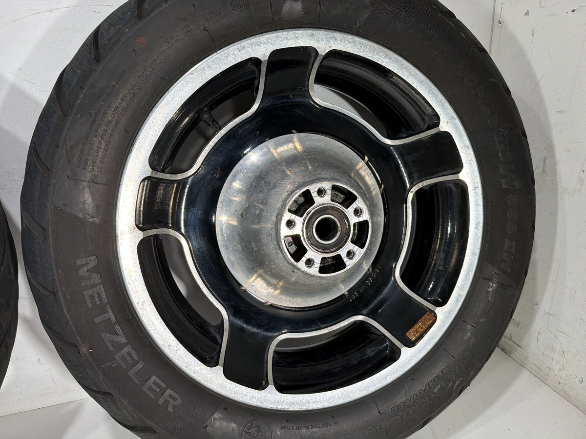 2009 Harley Street Glide Touring FLHX OEM Front & Rear Wheel Rim Tire 17" 16"