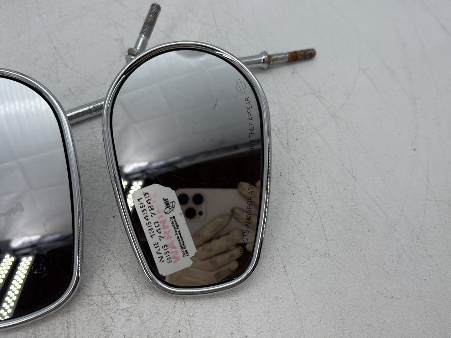 2001 Harley Sportster 883 Hugger XLH883 OEM Left Right Rear View Mirror