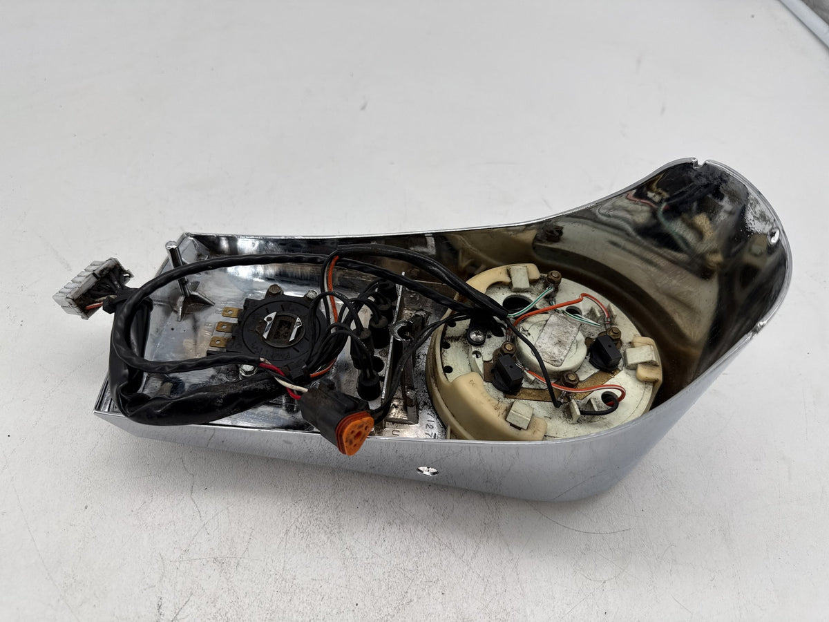 97 Harley Heritage Softail Classic Fuel Tank Dash Console Speedometer NOKey 23K