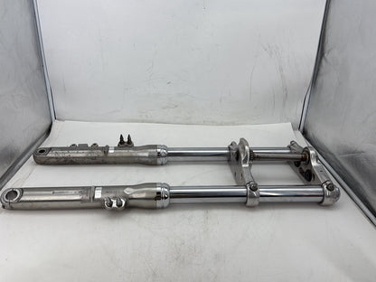 2006 Harley Dyna FXDWGI Wide Glide OEM Front Triple Tree Set & LH RH Fork Legs Sliders
