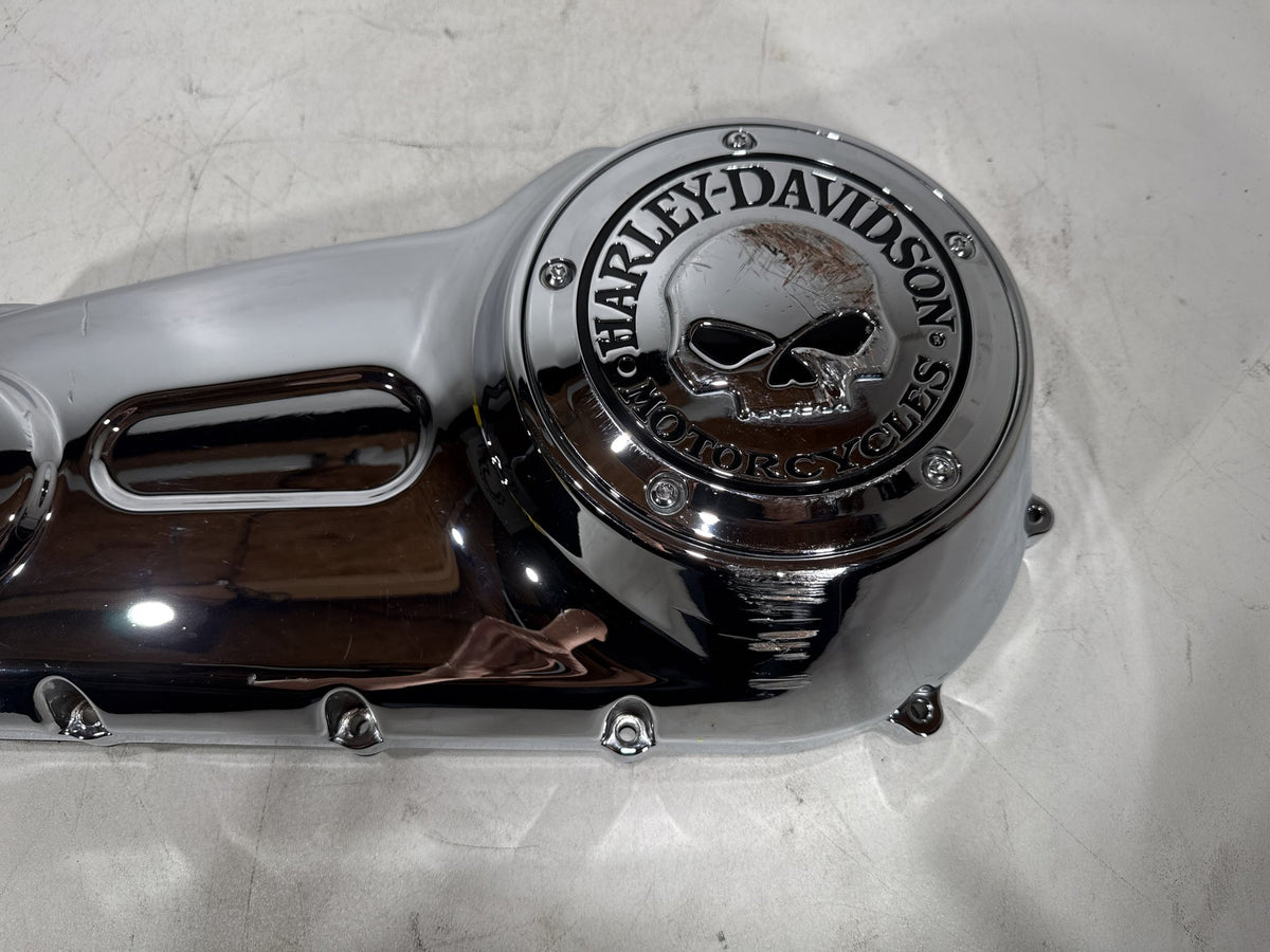 2011 Harley Softail Deluxe FLSTN OEM Outer Primary Clutch Cover SCRATCHED