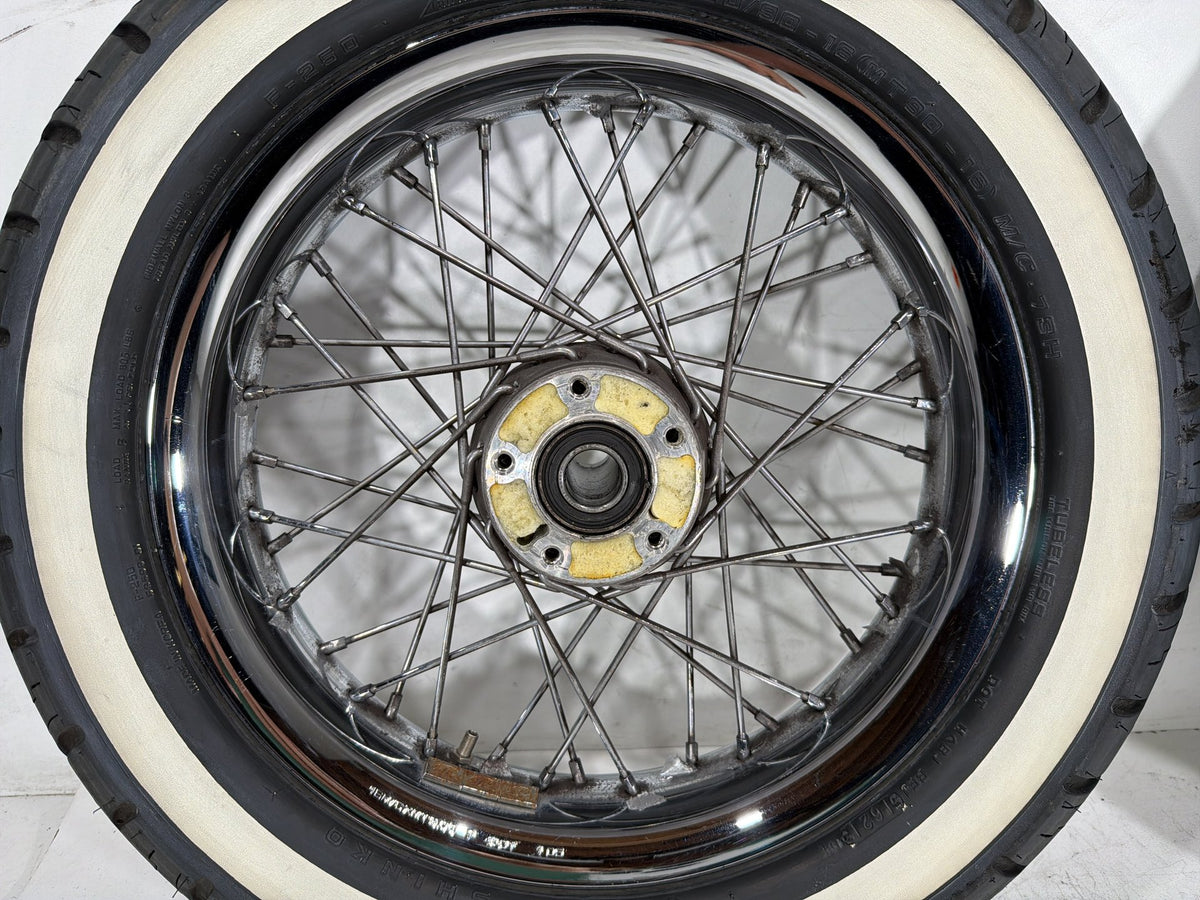 2004 Harley Electra Glide CVO Screamin OEM Front Rear Wheel Rim Tire Spoked 16"