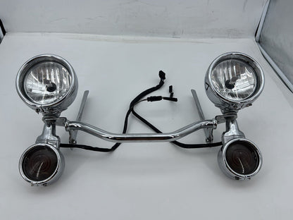 2007 Harley Softail Heritage Classic FLSTC OEM Front Turn Signal Indicators Aux Light Bar