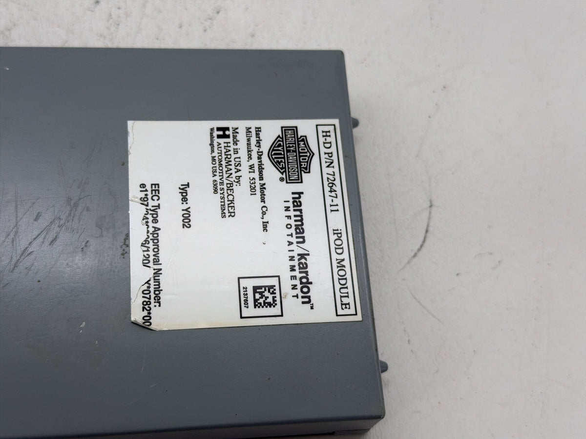 11 Harley Electra Glide Touring OEM Harman Kardon iPod Interface Module 72647-11