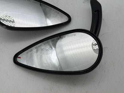 2008 Harley Dyna Fat Bob FXDF OEM Left Right Rear View Mirror Willie G SKULL