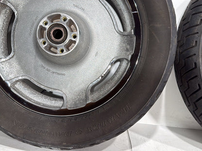2004 Harley Road King Touring Custom FLHRSI OEM Front & Rear Wheel Rim Tire