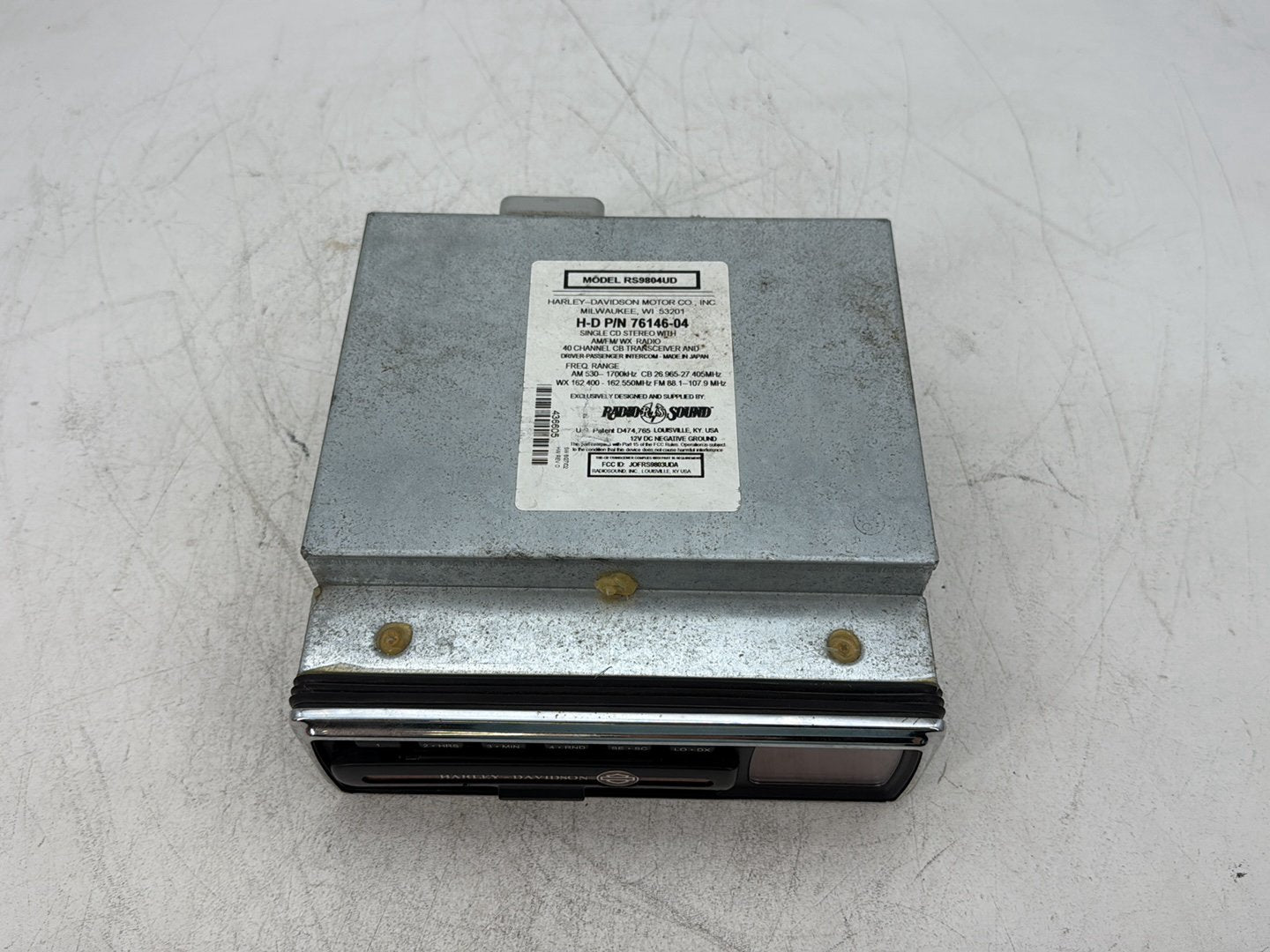 2005 Harley Electra Glide Touring Ultra FLHTCUI OEM Radio AM FM Cassette Player Audio 76164-98