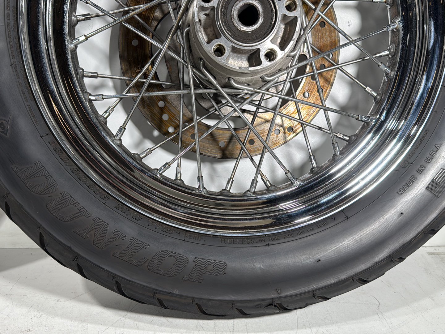 2005 Harley Heritage Softail Front Rear Wheel Rim Tire 130/90B16 150/80B16 16"