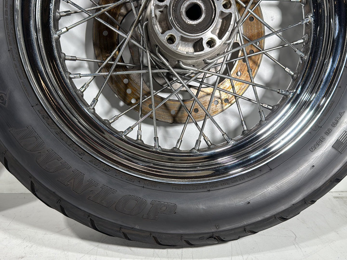 2005 Harley Heritage Softail Front Rear Wheel Rim Tire 130/90B16 150/80B16