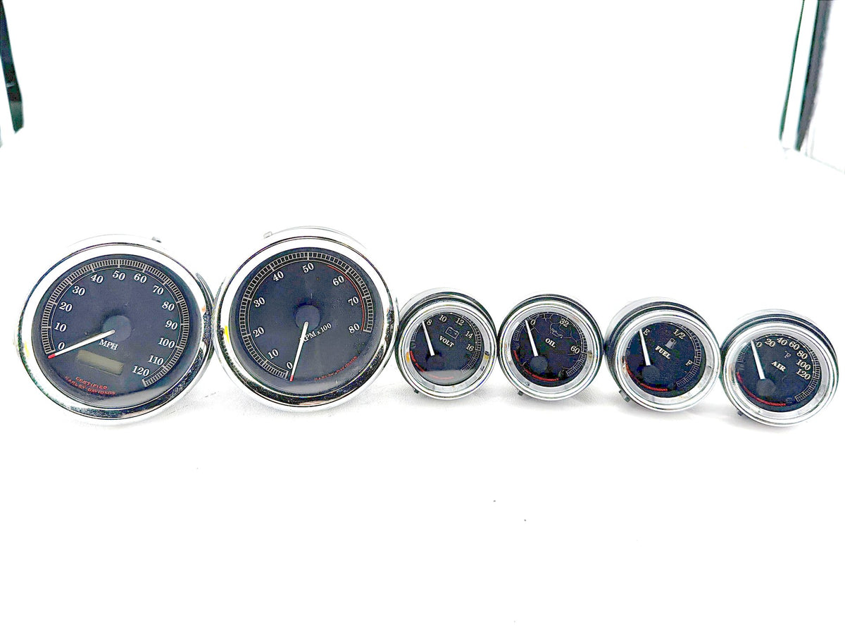 2001 Harley Electra Glide Touring OEM Air Oil Volt Fuel Tacho Speedo Gauges 68K