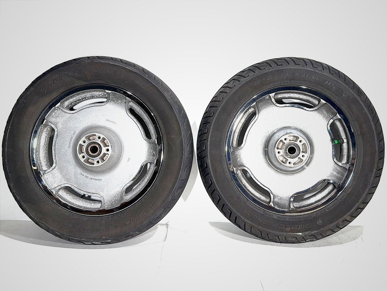2004 Harley Road King Touring Custom FLHRSI OEM Front & Rear Wheel Rim Tire