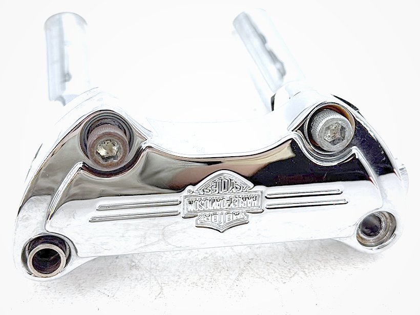 2001 Harley Sportster 883 Hugger XLH883 OEM Front Handlebar Riser Top Clamp Chrome